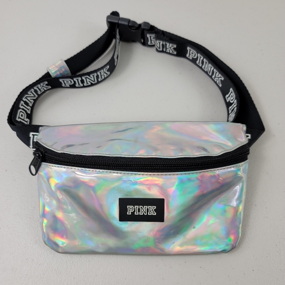 PINK Victoria's Secret Handbags - Victoria' Secrets PINK Fanny pack silver colored
